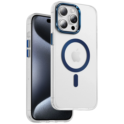 Keephone Apple iPhone 15 Pro Max Dazzle Pro Matte Magsafe Kılıf - Mavi