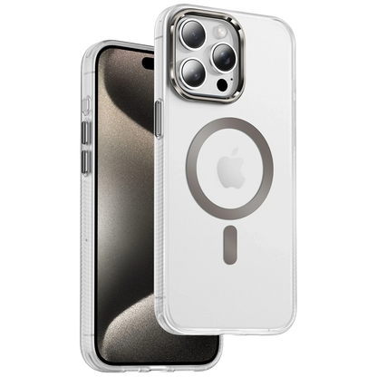 Keephone Apple iPhone 15 Pro Max Dazzle Pro Matte Magsafe Kılıf - Çöl Titanyum