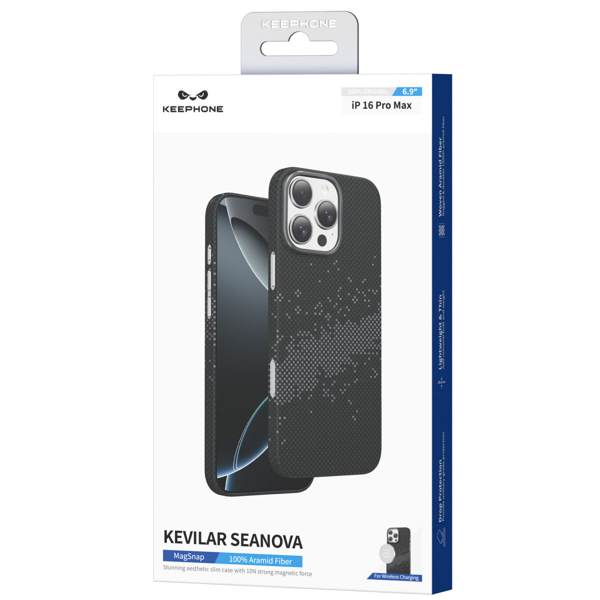 Keephone Apple iPhone 15 Pro Max Kevlar Seanova Magsafe Kılıf