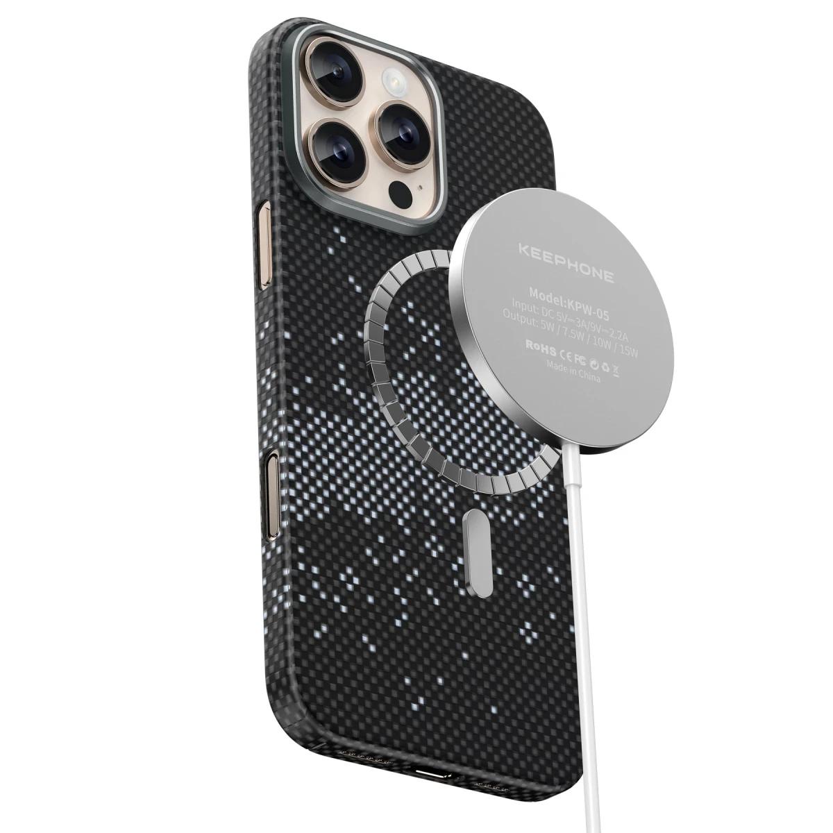 Keephone Apple iPhone 15 Pro Max Kevlar Seanova Magsafe Kılıf - Sunlit