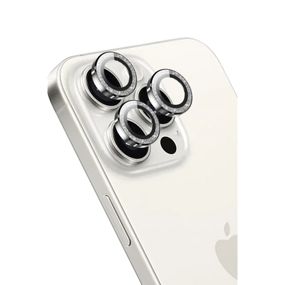 Keephone Apple iPhone 15 Pro Max Maria Simli Kamera Lens Koruyucu - Gümüş