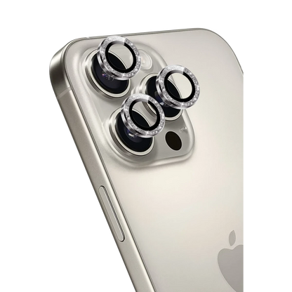 Keephone Apple iPhone 15 Pro Max Maria Simli Kamera Lens Koruyucu - Koyu Gri