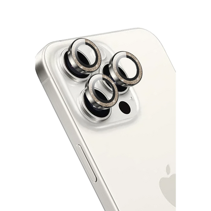 Keephone Apple iPhone 15 Pro Max Maria Simli Kamera Lens Koruyucu - Natural Grey