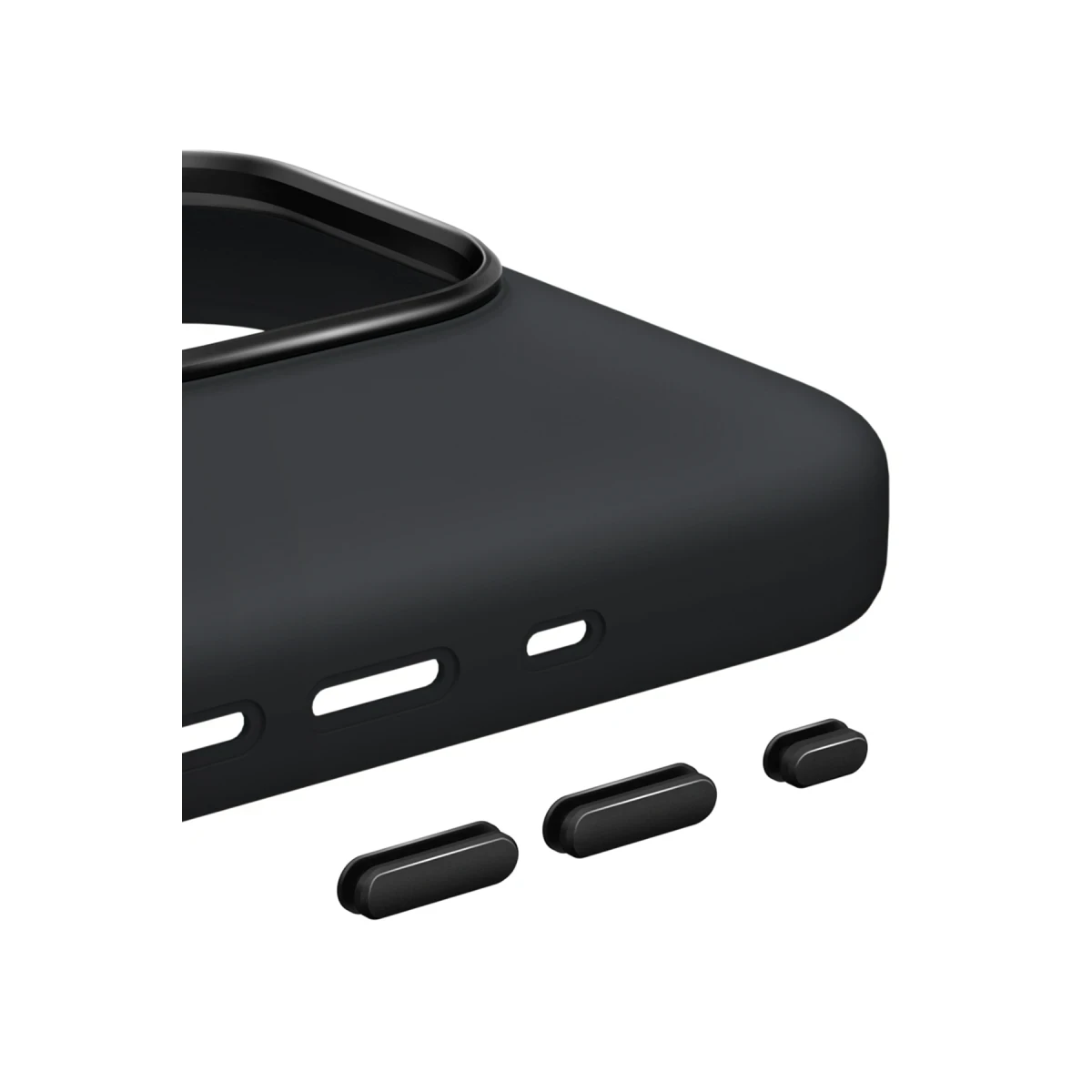 Keephone Apple iPhone 15 Pro Max Rosana Silikon Kılıf - Mavi