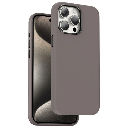 Keephone Apple iPhone 15 Pro Max Rosana Silikon Kılıf - Titan Gri