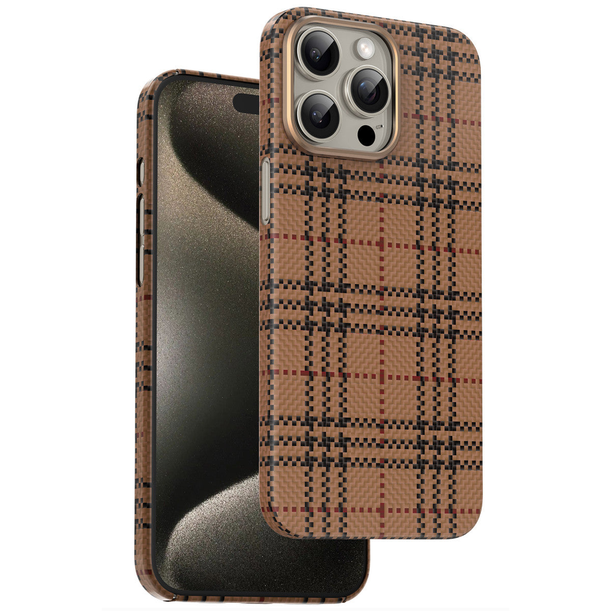 Keephone Apple iPhone 15 Pro Max Scots Kevlar Magsafe Kılıf