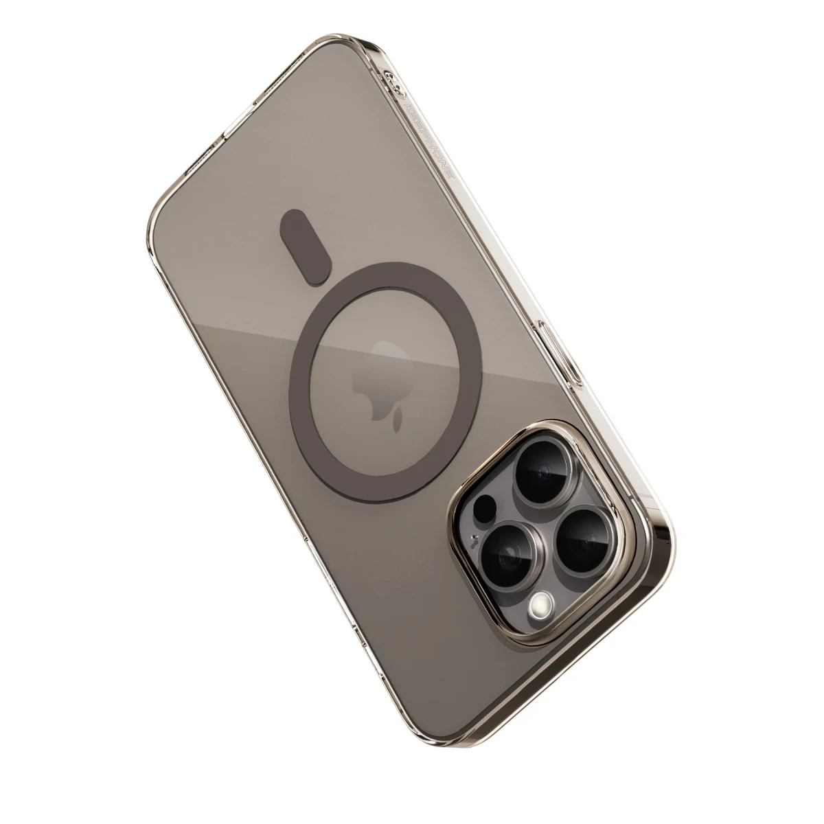 Keephone Apple iPhone 15 Pro Max X-Crystal Slim Magsafe Kılıf - Natural Grey