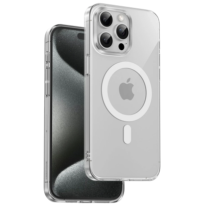 Keephone Apple iPhone 15 Pro Max X-Crystal Slim Magsafe Kılıf - Şeffaf