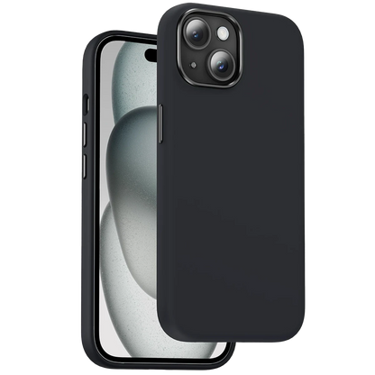 Keephone Apple iPhone 15 Rosana Silikon Kılıf - Siyah