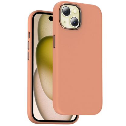Keephone Apple iPhone 15 Rosana Silikon Kılıf - Turuncu
