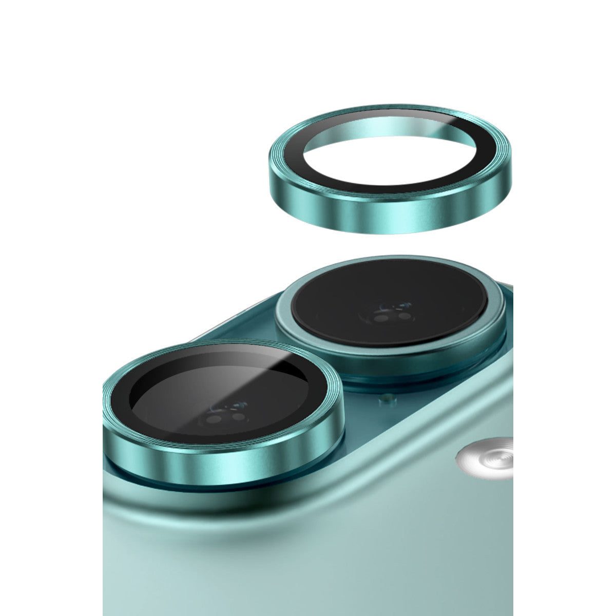 Keephone Apple iPhone 16 3D Spiral Alüminyum AR Kamera Lens Koruyucu