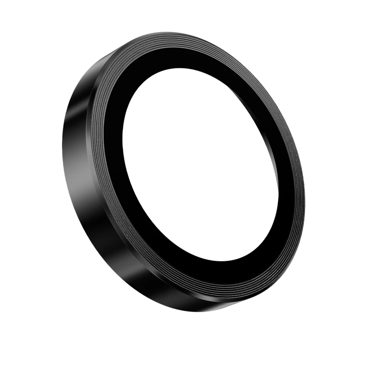 Keephone Apple iPhone 16 3D Spiral Alüminyum AR Kamera Lens Koruyucu - Siyah