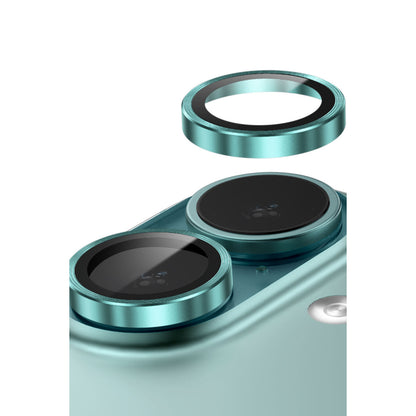 Keephone Apple iPhone 16 3D Spiral Alüminyum AR Kamera Lens Koruyucu