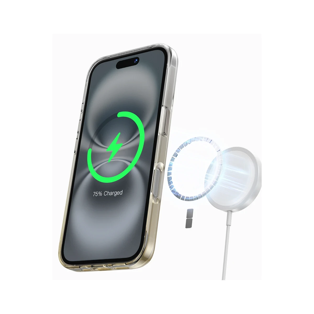 Keephone Apple iPhone 16 Aurora Pro Magsafe Kılıf - Çöl Titanyum