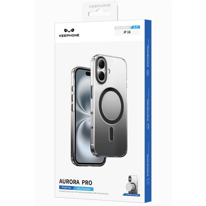 Keephone Apple iPhone 16 Aurora Pro Magsafe Kılıf - Siyah Titanyum