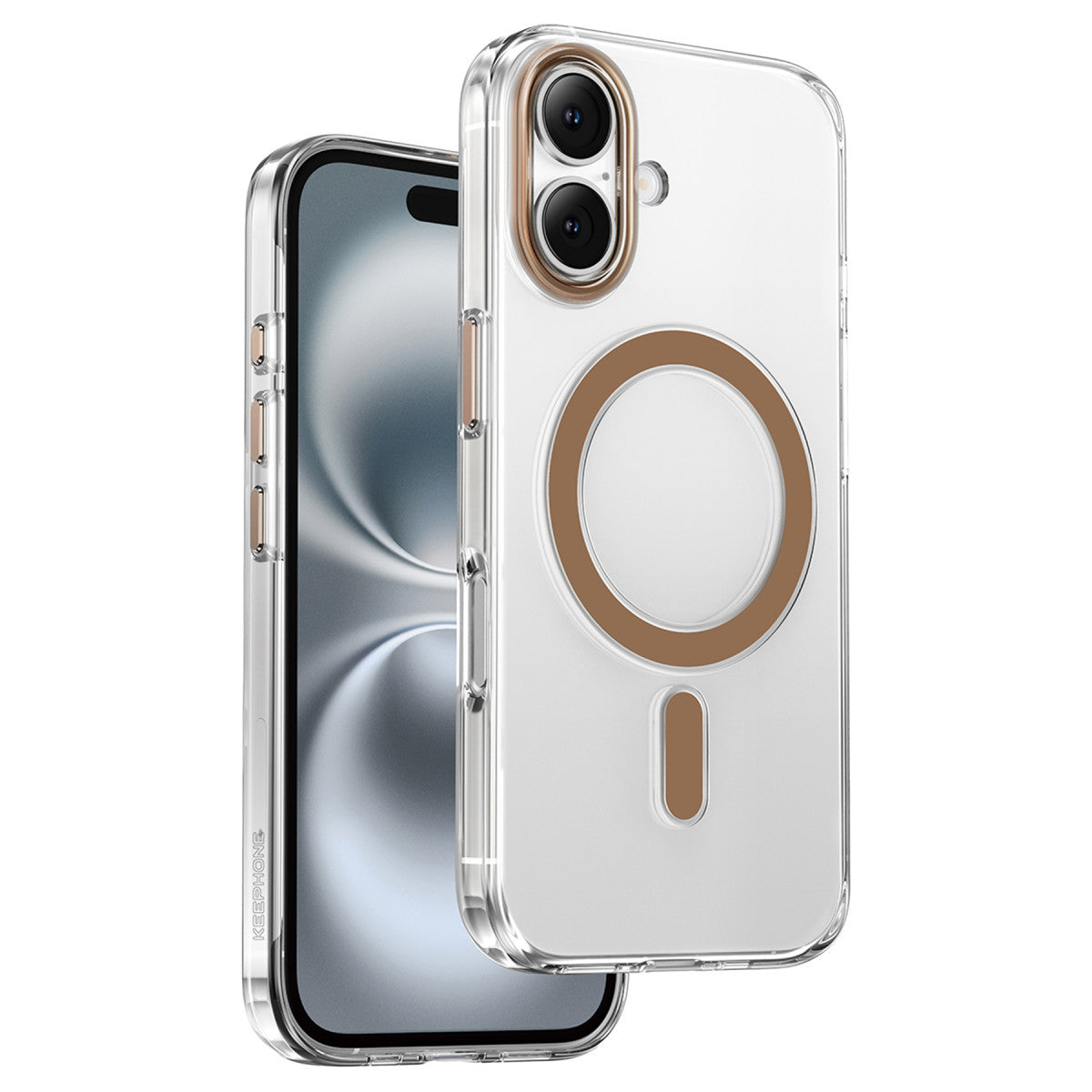 Keephone Apple iPhone 16 Aurora Şeffaf Magsafe Kılıf