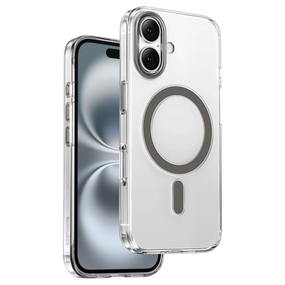Keephone Apple iPhone 16 Aurora Şeffaf Magsafe Kılıf - Natural Titanyum