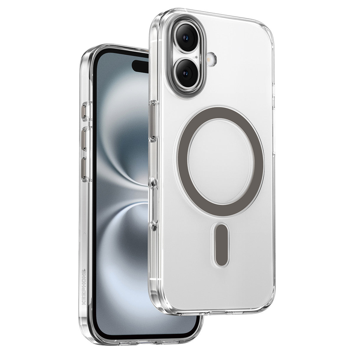 Keephone Apple iPhone 16 Aurora Şeffaf Magsafe Kılıf