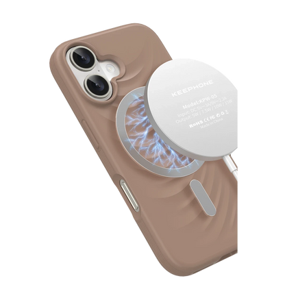 Keephone Apple iPhone 16 Benassi Magsafe Kılıf - Çöl Titanyum