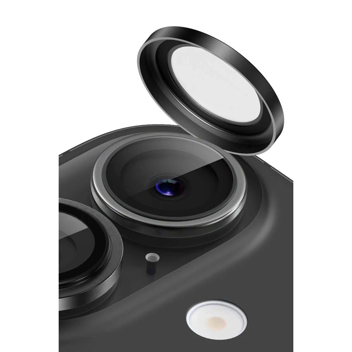 Keephone Apple iPhone 16 Capital Alüminyum AR Kamera Lens Koruyucu - Mavi