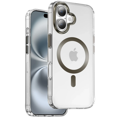 Keephone Apple iPhone 16 Dazzle Pro Matte Magsafe Kılıf - Natural Titanyum