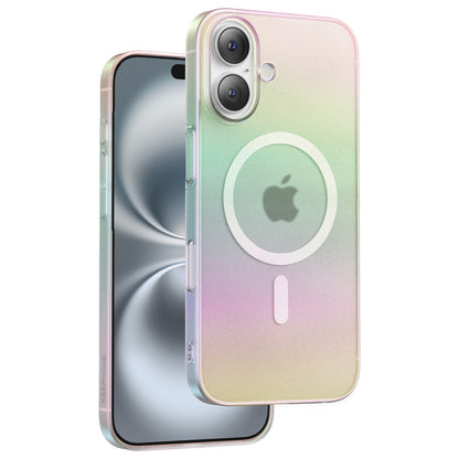 Keephone Apple iPhone 16 Fantasia Gökkuşağı Magsafe Kılıf