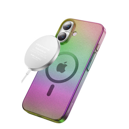 Keephone Apple iPhone 16 Fantasia Gökkuşağı Magsafe Kılıf