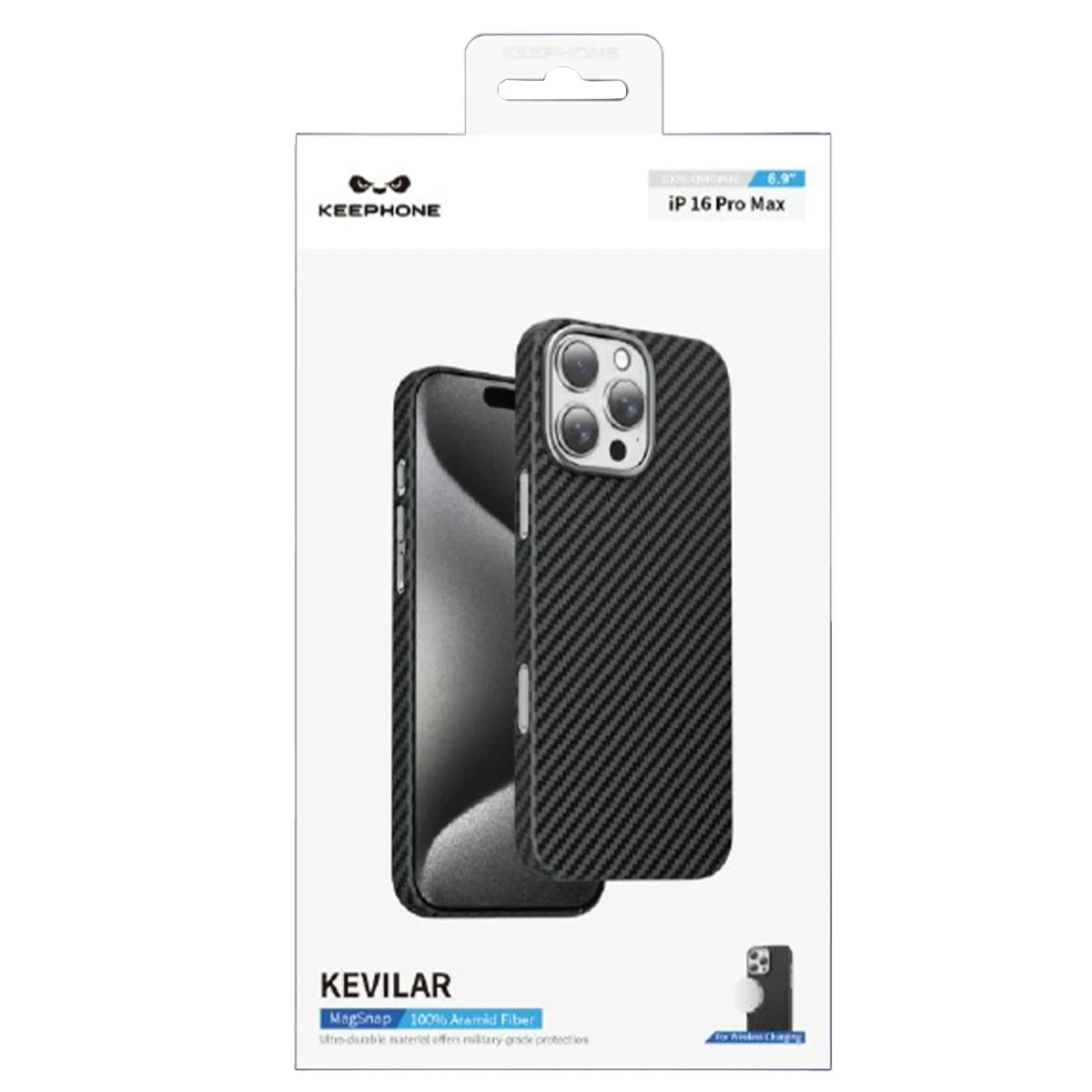 Keephone Apple iPhone 16 Kevlar Magsafe Kılıf - Bronz