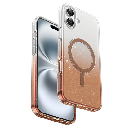Keephone Apple iPhone 16 Lillian Simli Magsafe Kılıf - Çöl Titanyum