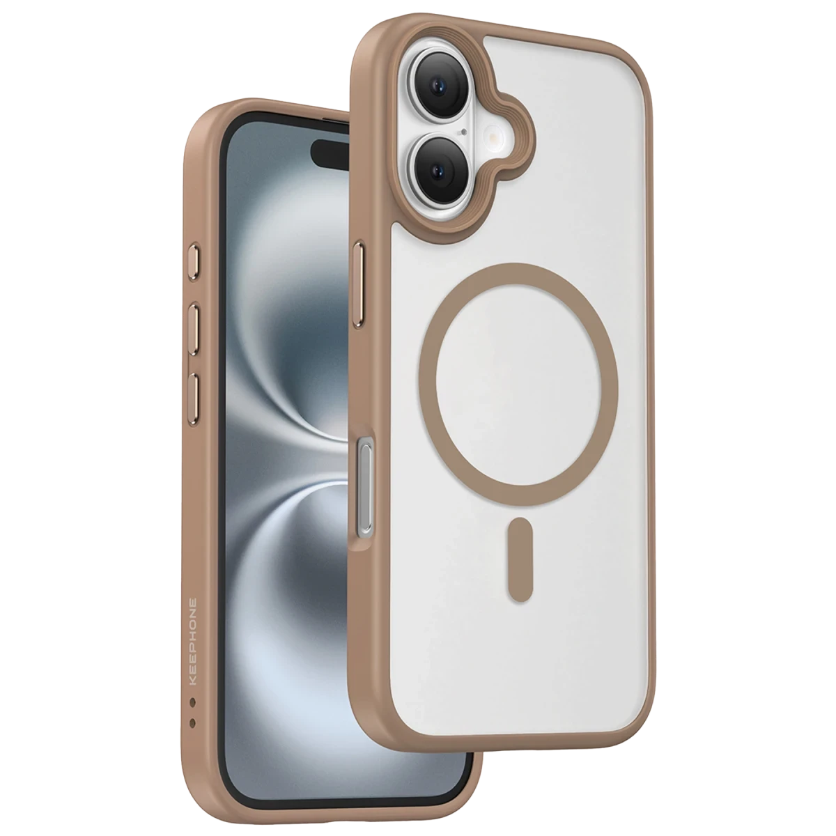 Keephone Apple iPhone 16 Mago Pro Magsafe Kılıf - Çöl Titanyum
