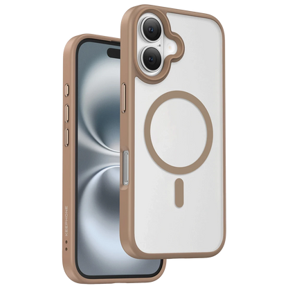 Keephone Apple iPhone 16 Mago Pro Magsafe Kılıf - Çöl Titanyum