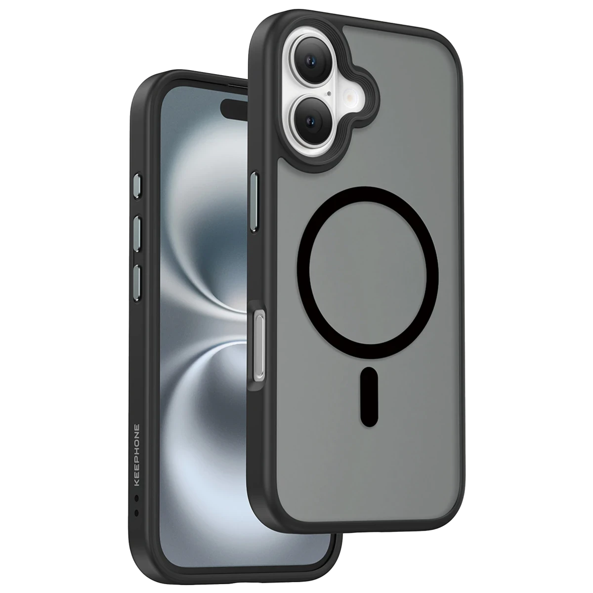 Keephone Apple iPhone 16 Mago Pro Magsafe Kılıf - Siyah Titanyum