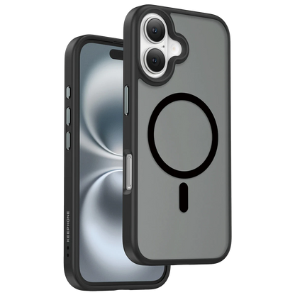 Keephone Apple iPhone 16 Mago Pro Magsafe Kılıf - Siyah Titanyum