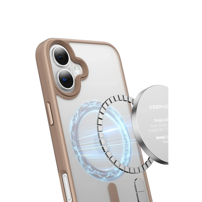 Keephone Apple iPhone 16 Mago Pro Magsafe Kılıf - Siyah Titanyum
