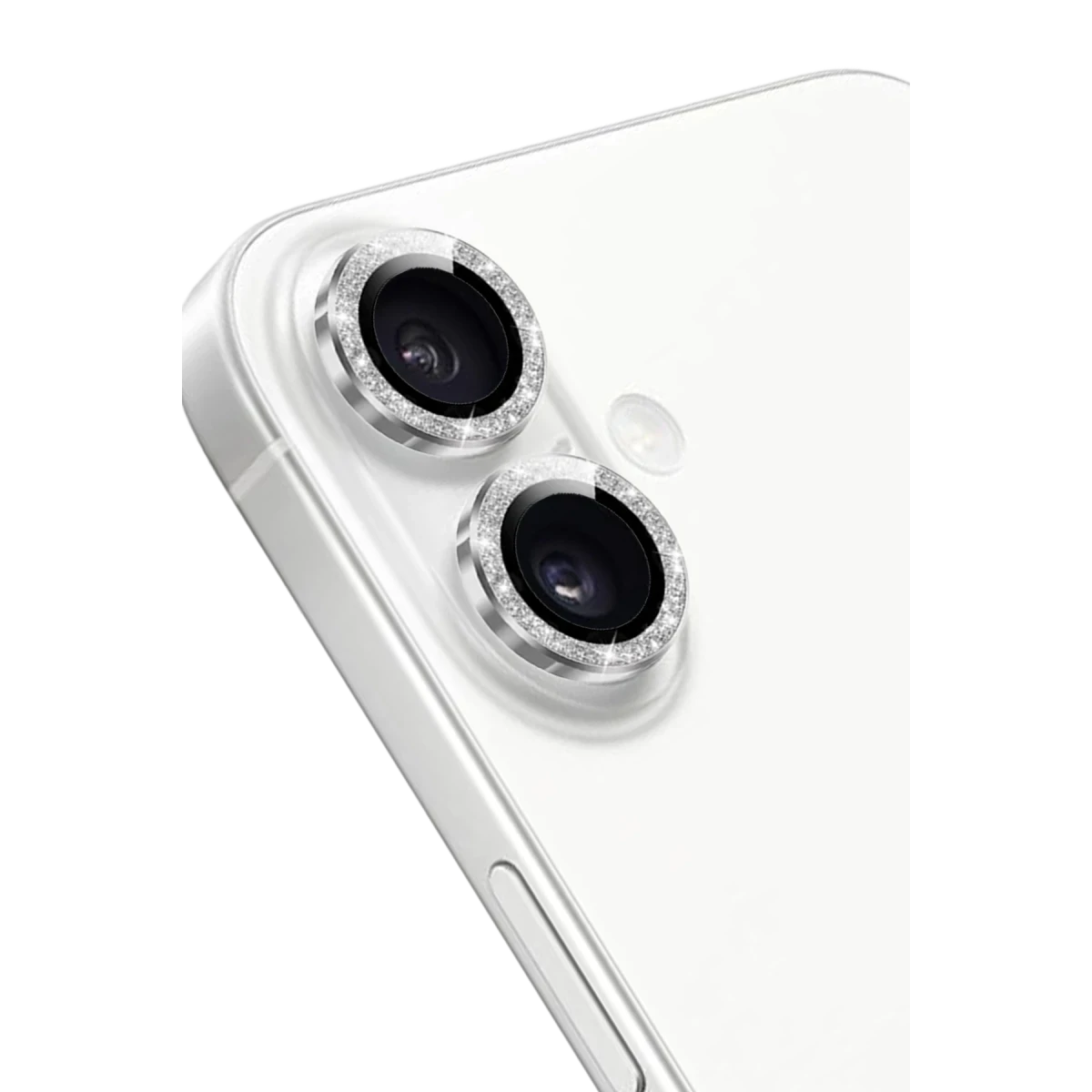 Keephone Apple iPhone 16 Maria Simli Kamera Lens Koruyucu - Gümüş