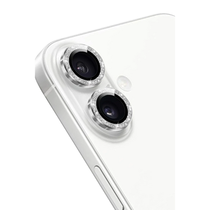 Keephone Apple iPhone 16 Maria Simli Kamera Lens Koruyucu - Gümüş