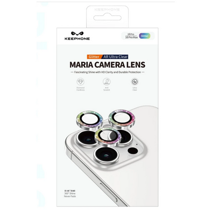 Keephone Apple iPhone 16 Maria Simli Kamera Lens Koruyucu - Mavi