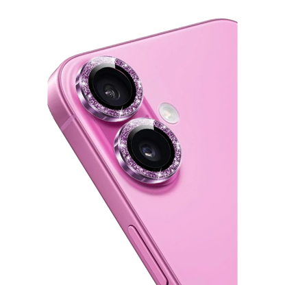 Keephone Apple iPhone 16 Maria Simli Kamera Lens Koruyucu - Pembe