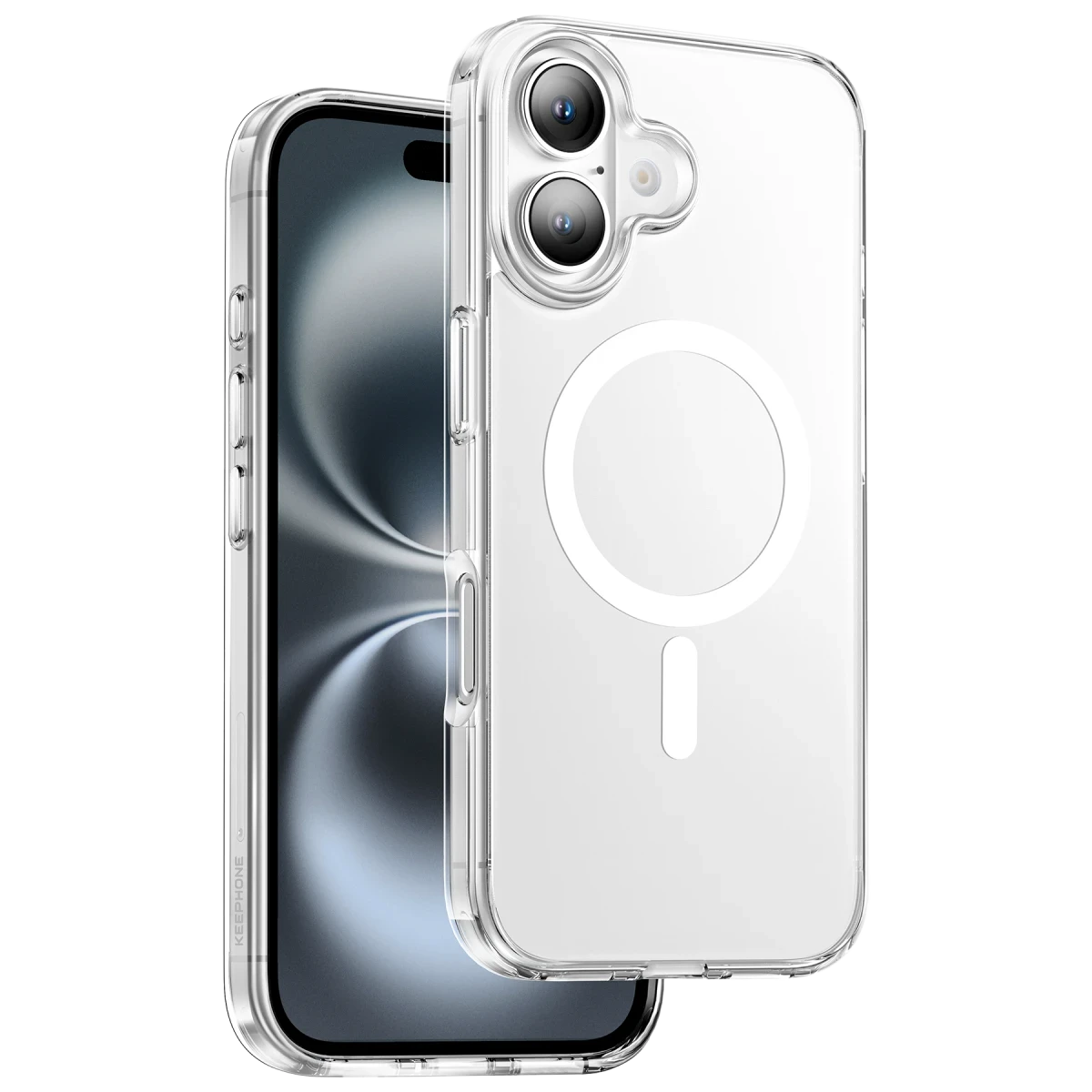 Keephone Apple iPhone 16 Plus Hybrid Pro Magsafe Kılıf - Şeffaf