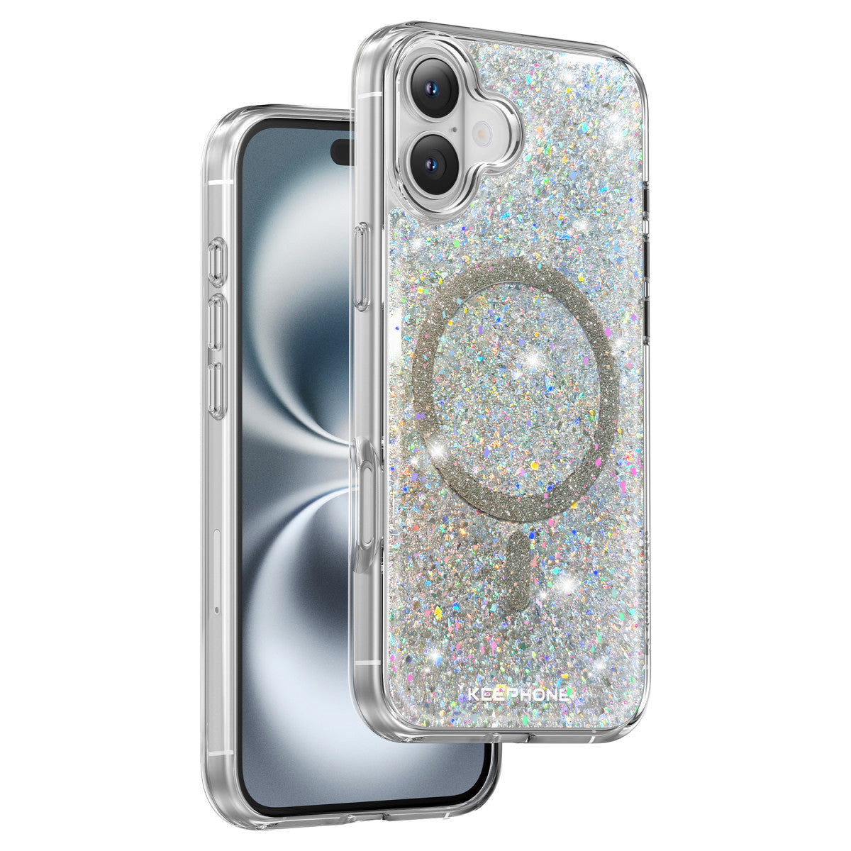 Keephone Apple iPhone 16 Plus Interstellar Glitter Magsafe Kılıf