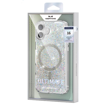 Keephone Apple iPhone 16 Plus Interstellar Glitter Magsafe Kılıf
