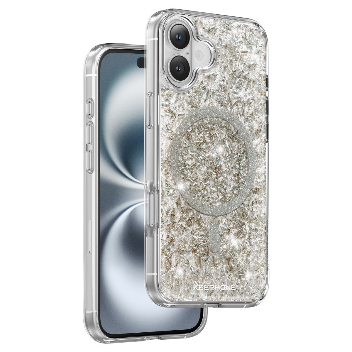 Keephone Apple iPhone 16 Plus Interstellar Glitter Magsafe Kılıf