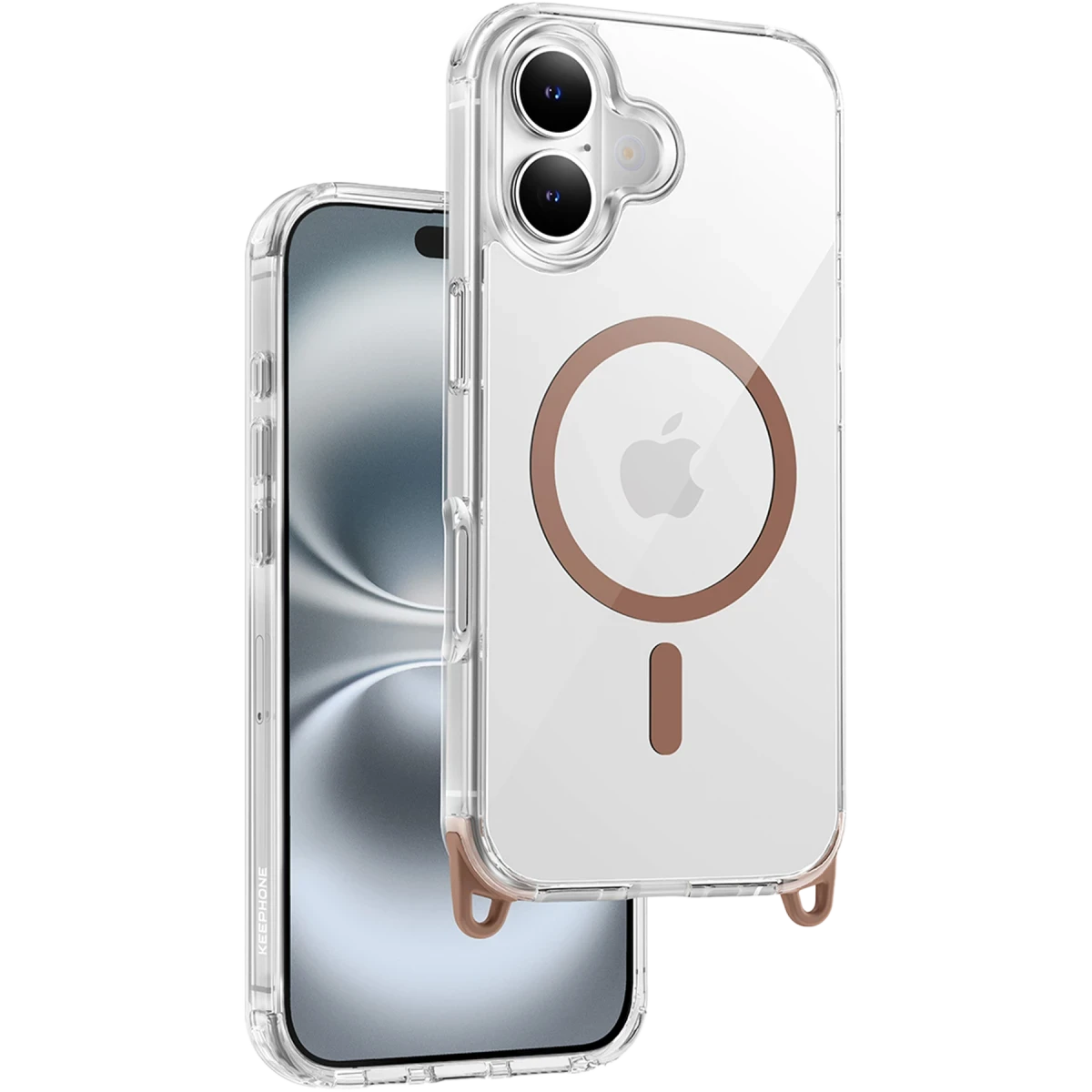 Keephone Apple iPhone 16 Plus MagRock Magsafe Kılıf - Çöl Titanyum