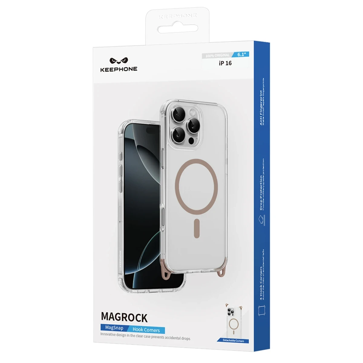 Keephone Apple iPhone 16 Plus MagRock Magsafe Kılıf - Siyah