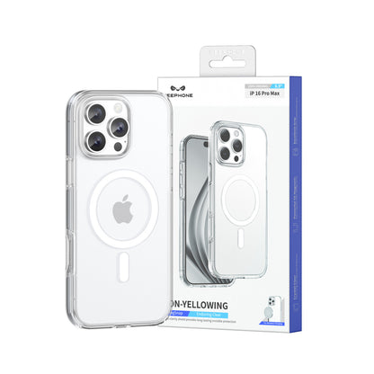 Keephone Apple iPhone 16 Plus Non Yellow Şeffaf Magsafe Kılıf