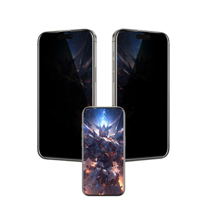 Keephone Apple iPhone 16 Plus UltraCurve Privacy 3D Cam Ekran Koruyucu - Siyah