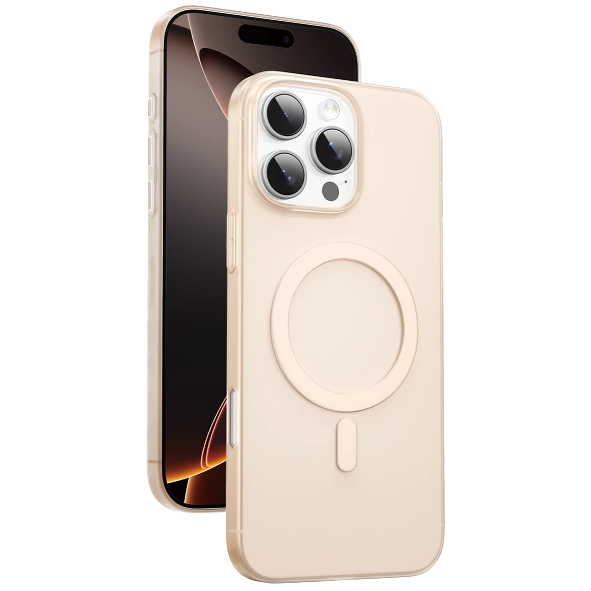 Keephone Apple iPhone 16 Pro AirSkin Pro Magsafe Kılıf - Çöl Titanyum