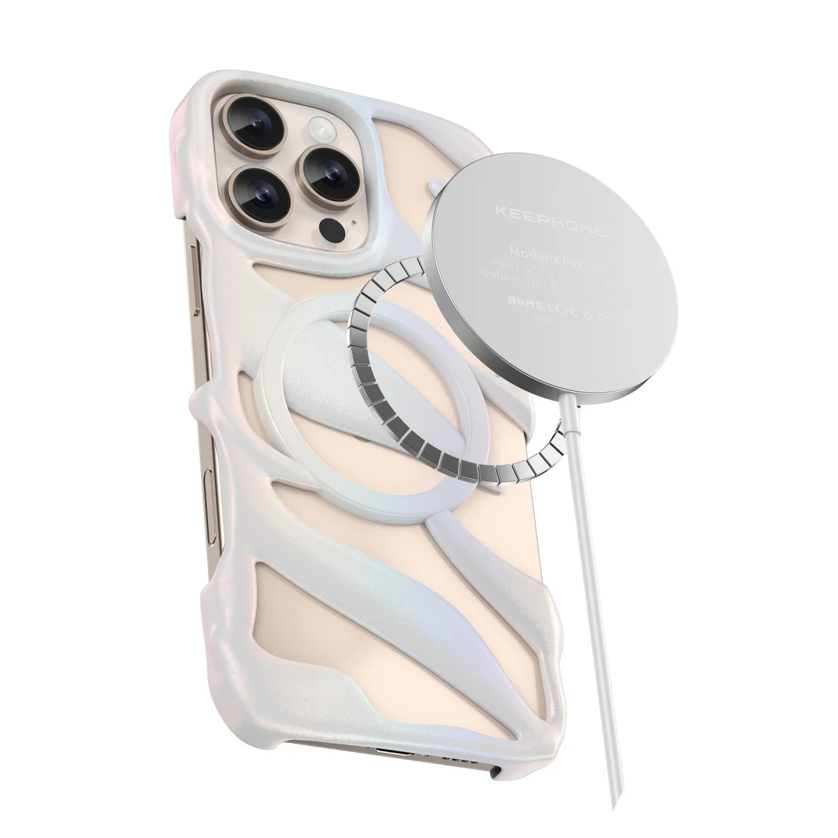 Keephone Apple iPhone 16 Pro Helios Magsafe Kılıf - Gold