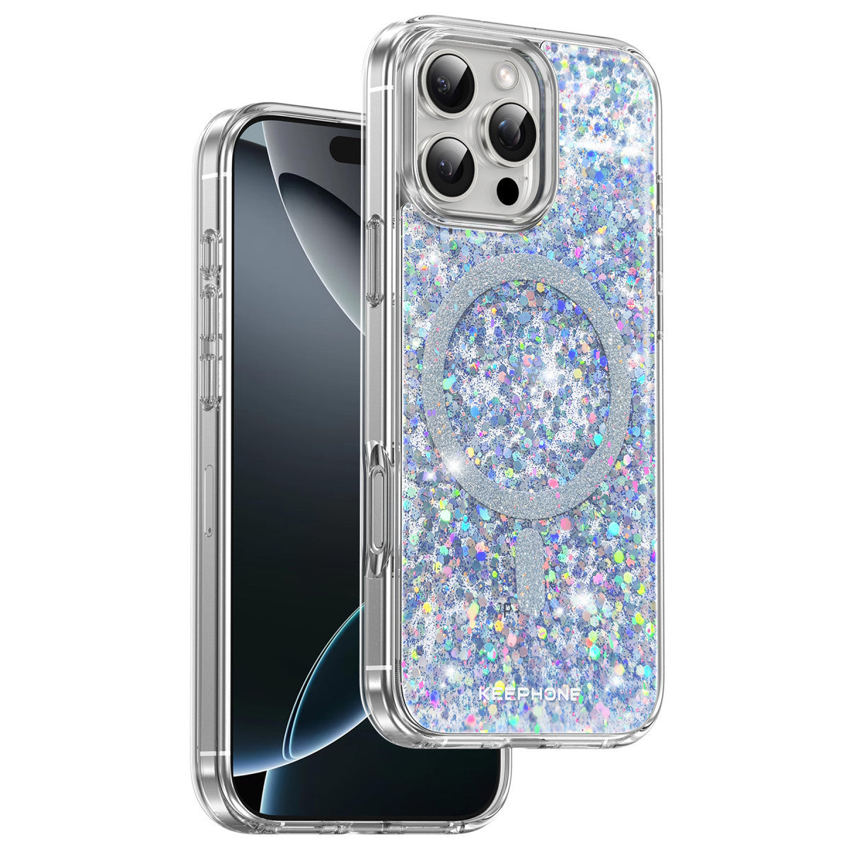 Keephone Apple iPhone 16 Pro Interstellar Glitter Magsafe Kılıf