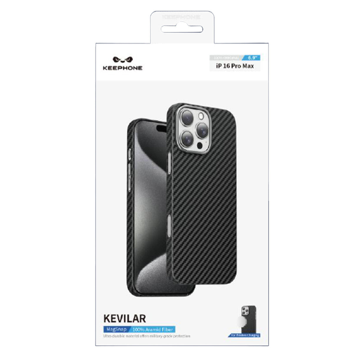 Keephone Apple iPhone 16 Pro Kevlar Magsafe Kılıf